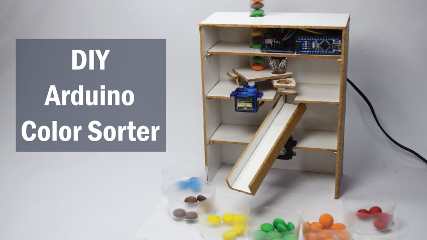 Arduino颜色分拣项目-颜色分拣机