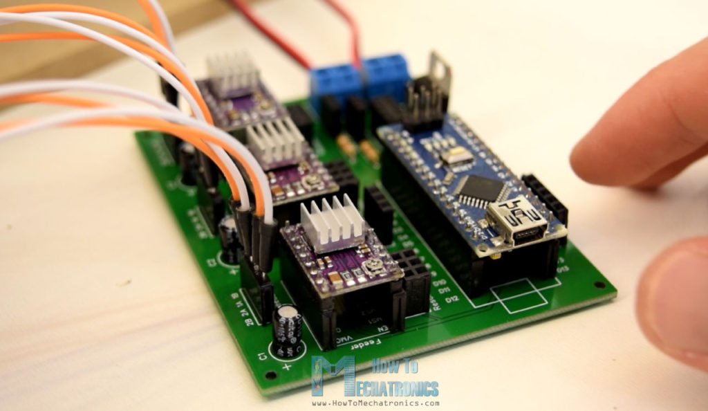 Arduino和DRV8822电路PCB用于3D电线弯曲机