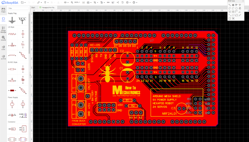 easyeda制作自定义PCB
