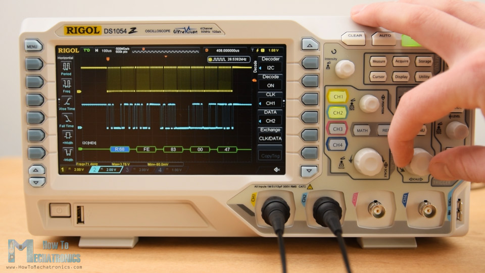 RIGOL DS1054Z SPI和I2C解码