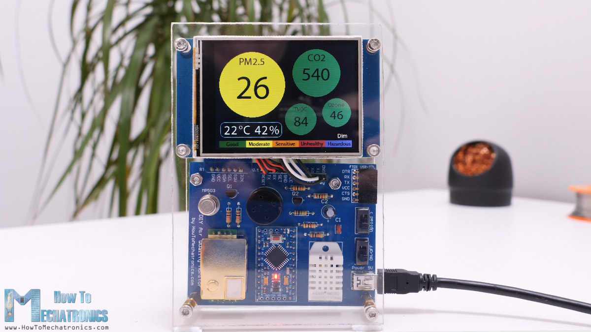 Arduino空气质量仪表